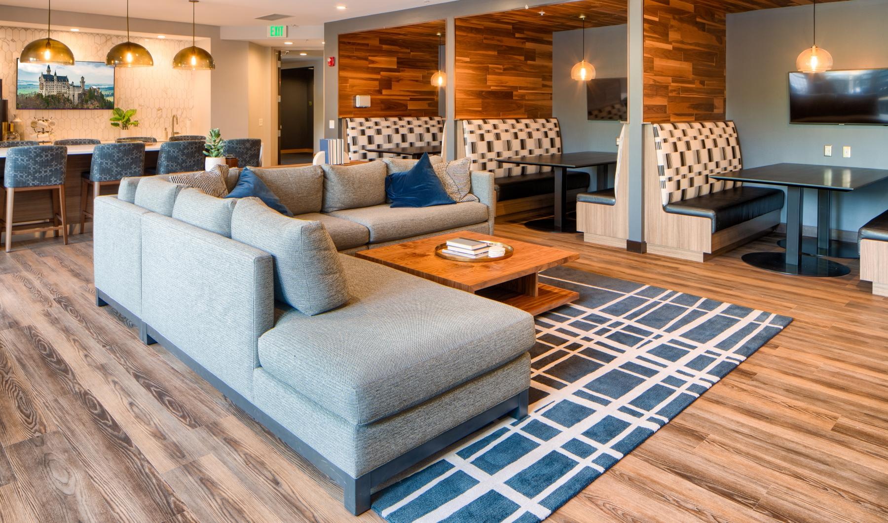 The essence of exceptional living a living room with a large rug